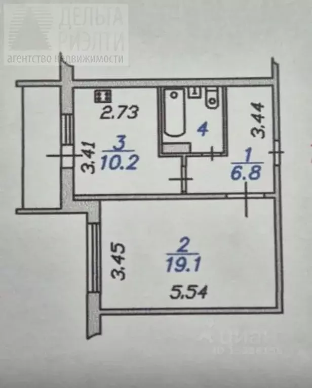 1-к кв. Ивановская область, Иваново ул. Куконковых, 128 (40.2 м) - Фото 2