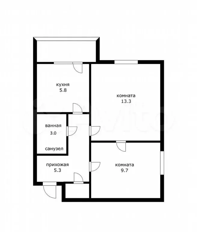 2-к. квартира, 41 м, 4/10 эт. - Фото 0