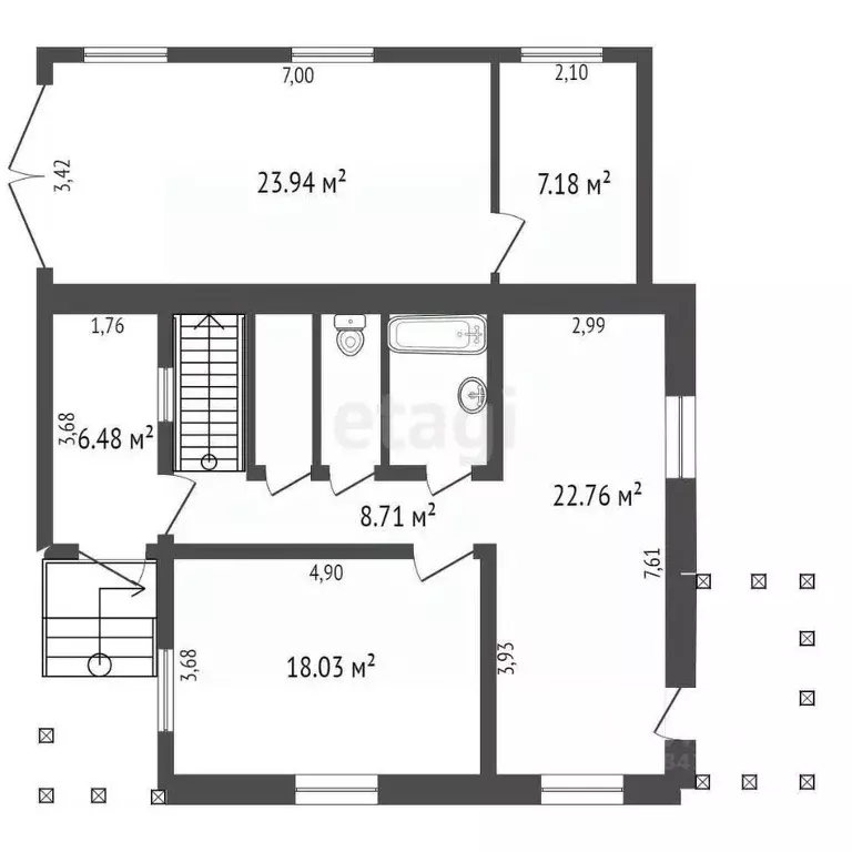 Дом в Калужская область, Хвастовичский район, Красное с/пос, с. ... - Фото 2