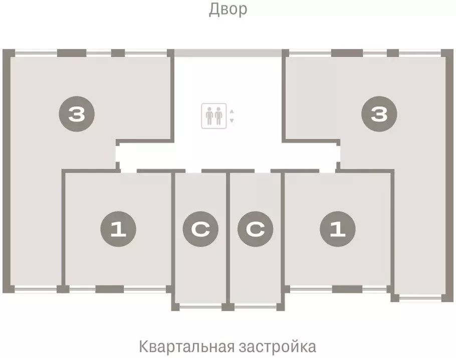 3-комнатная квартира: Тюмень, Мысовская улица, 26к1 (86.79 м) - Фото 1
