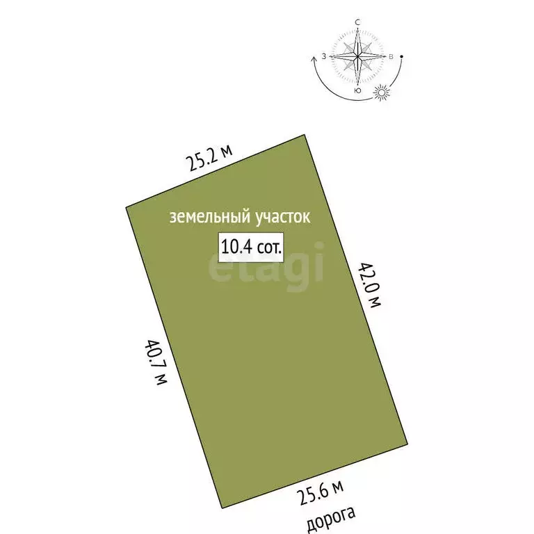 Участок в Тенистое, улица Алиме Абденнановой (10 м) - Фото 1