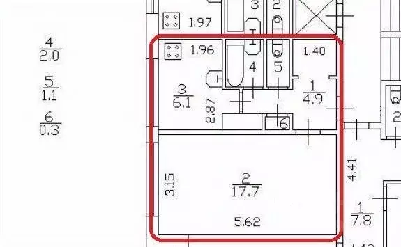 Квартира, 1 комната, 32.1 м - Фото 1