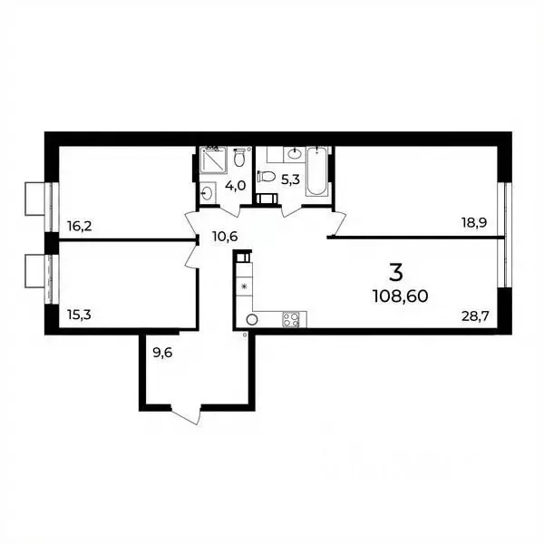 3-к кв. Нижегородская область, Нижний Новгород ул. Воровского, 8 ... - Фото 1