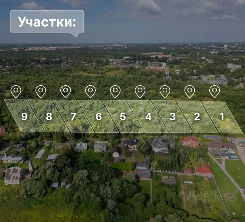 Участок в Санкт-Петербург пос. Тярлево, Нововестинская ул., 55 (20.07 ... - Фото 2