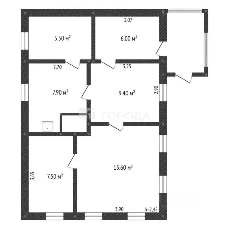 Дом в Кемеровская область, Прокопьевск ул. Мамина-Сибиряка, 6 (65 м) - Фото 2