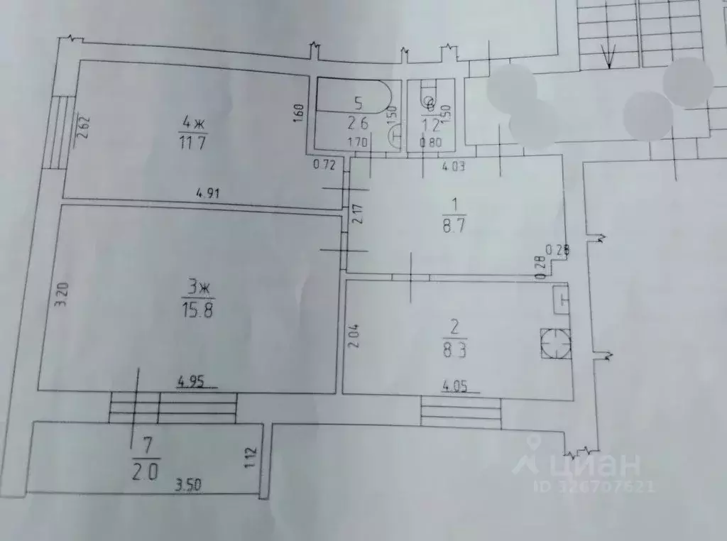 2-к кв. Калининградская область, Гусев ул. Малахова, 12А (48.3 м) - Фото 1