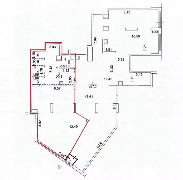 Помещение свободного назначения в Москва Каширский проезд, 25к2 (100 ... - Фото 2