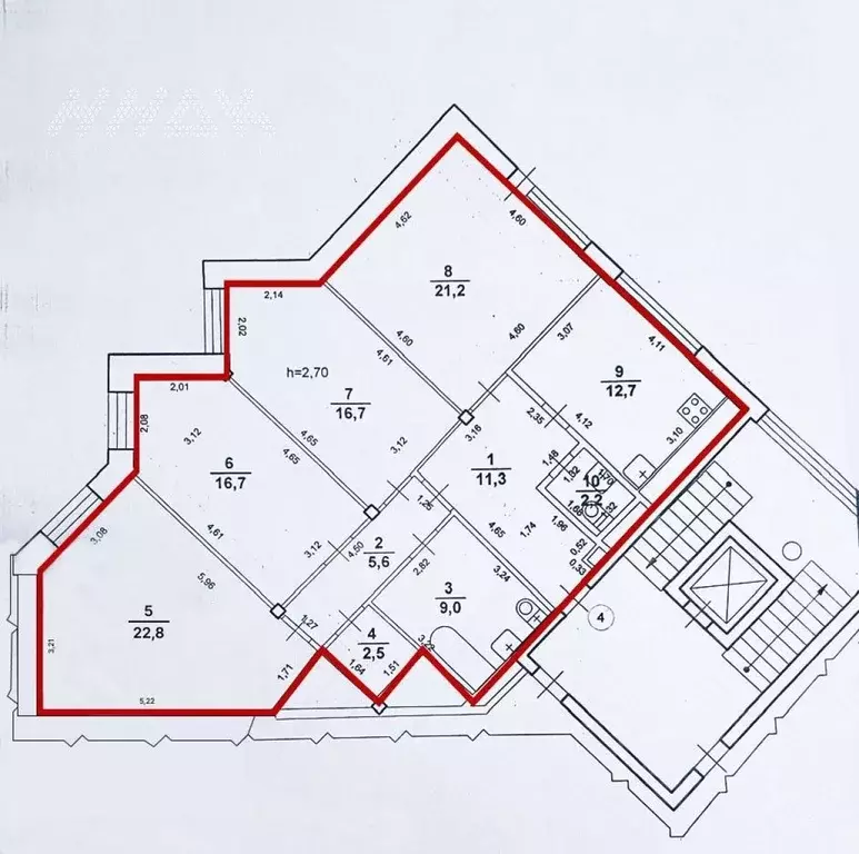 4-к кв. Нижегородская область, Нижний Новгород ул. Семашко, 33/58 ... - Фото 1