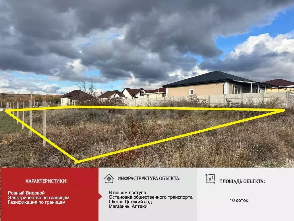 Участок в Крым, Симферопольский район, Добровское с/пос, с. Заречное ... - Фото 2