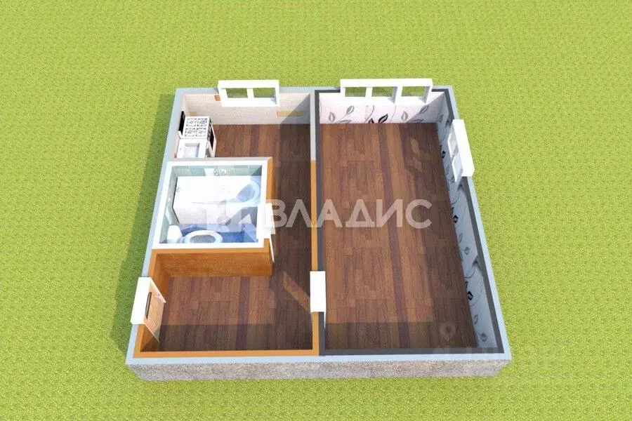 1-к кв. Иркутская область, Ангарск 95-й кв-л, 17 (32.1 м) - Фото 2