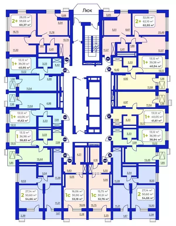 2-комнатная квартира: Уфа, Айская улица, 49 (54.4 м) - Фото 2