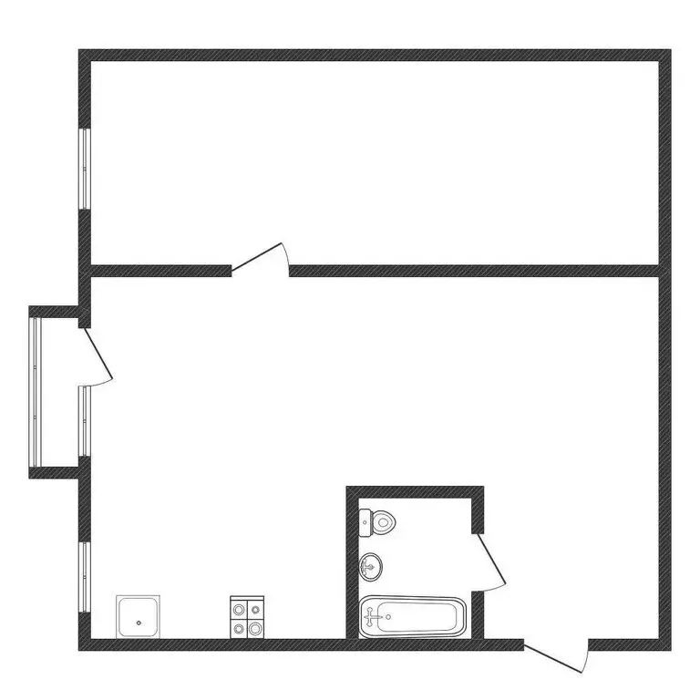 2-комнатная квартира: Черкесск, Красноармейская улица, 39 (42.8 м) - Фото 2
