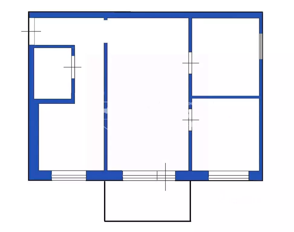 3-к кв. Кемеровская область, Кемерово Советская ул., 6 (47.8 м) - Фото 2