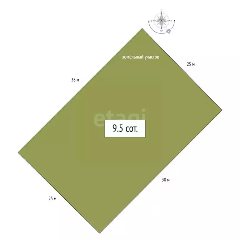Участок в Новосибирская область, Бердск ул. Изумрудная, 11 (9.5 сот.) - Фото 2