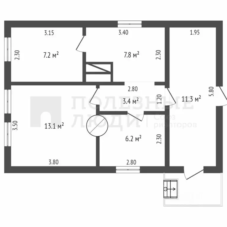Дом в Новгородская область, Боровичи Некрасовская ул., 66 (38 м) - Фото 0