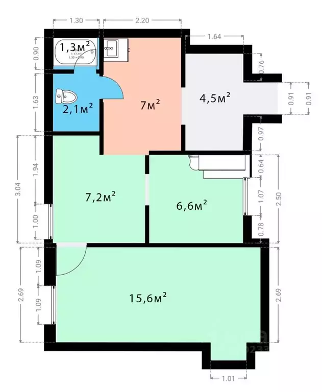 Помещение свободного назначения в Санкт-Петербург Лермонтовский ... - Фото 2