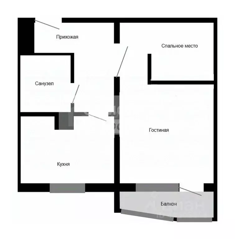 1-к кв. Москва Дубнинская ул., 30Б (37.3 м) - Фото 2