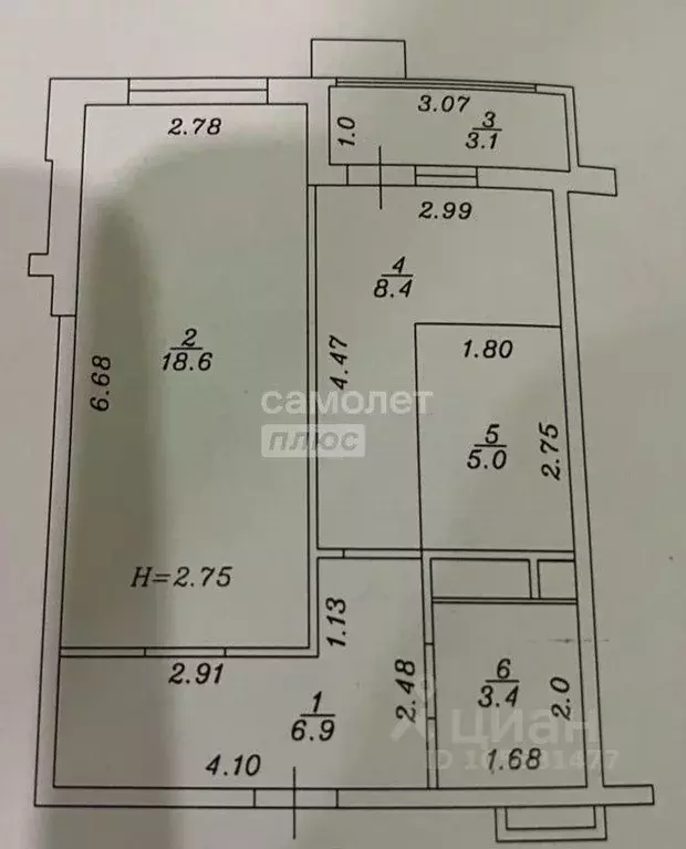 1-к кв. Краснодарский край, Анапа ул. Омелькова, 93 (45.0 м) - Фото 2