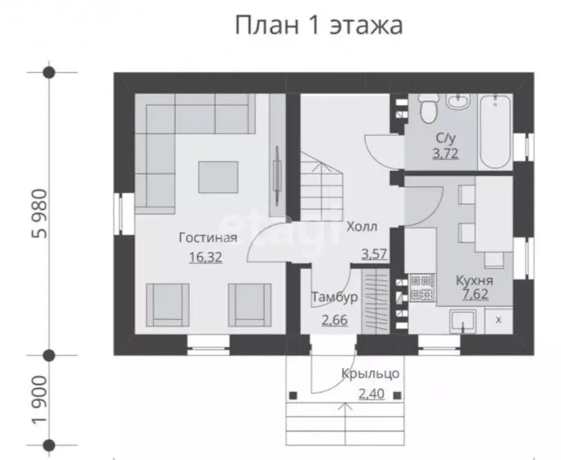 Дом в Костромская область, Красносельский район, Подольское с/пос, с. ... - Фото 2