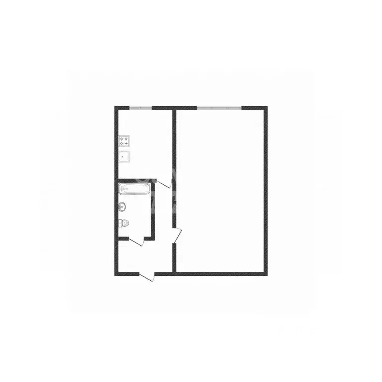 1-к кв. Липецкая область, Липецк Матырский мкр, ул. Энергостроителей, ... - Фото 2