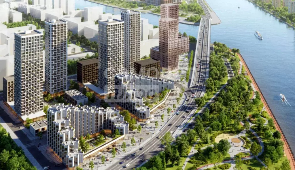 2-комнатная квартира: Москва, набережная Марка Шагала, 15к1 (43.8 м) - Фото 1