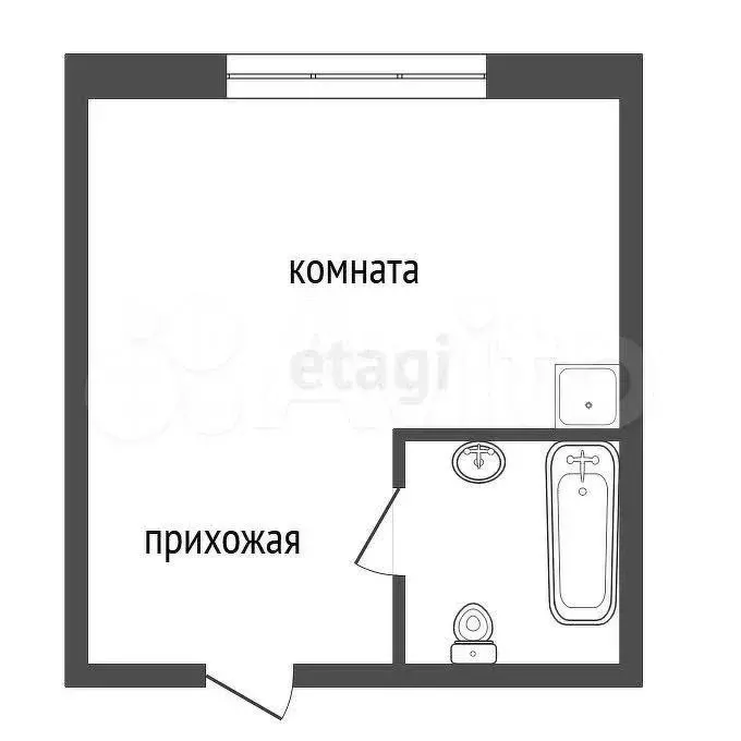 Квартира-студия, 12,9 м, 5/5 эт. - Фото 0
