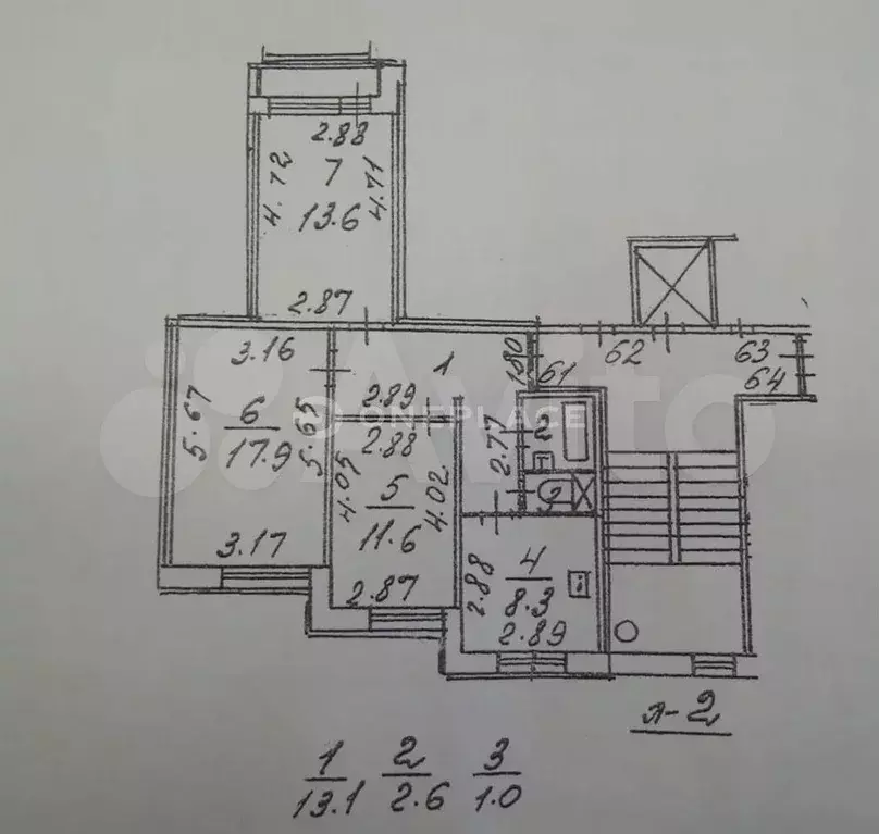 3-к. квартира, 67,7 м, 2/9 эт. - Фото 0