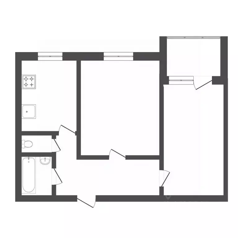 2-к кв. Тюменская область, Тюмень ул. Мельникайте, 128 (51.0 м) - Фото 2