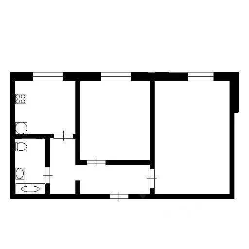 2-к кв. Башкортостан, Дюртюли Садовая ул., 27А (50.0 м) - Фото 1