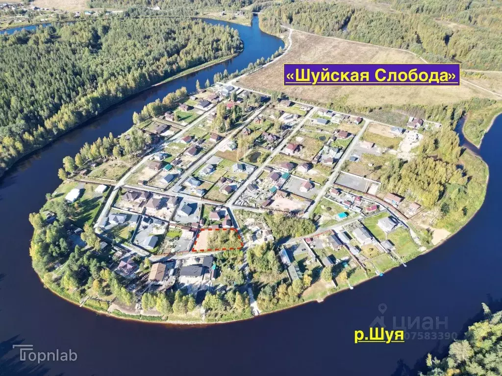 Участок в Карелия, Пряжинский район, Чалнинское с/пос, д. Нижние ... - Фото 1