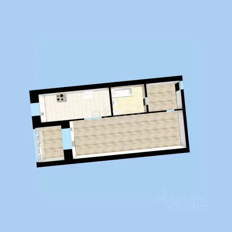 1-к кв. Башкортостан, Уфа ул. Шмидта, 162 (38.6 м) - Фото 2