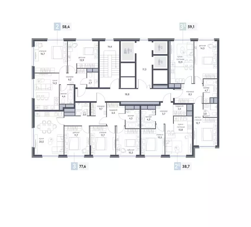 3-комнатная квартира: Москва, Тагильская улица, 2к1 (77.6 м) - Фото 2