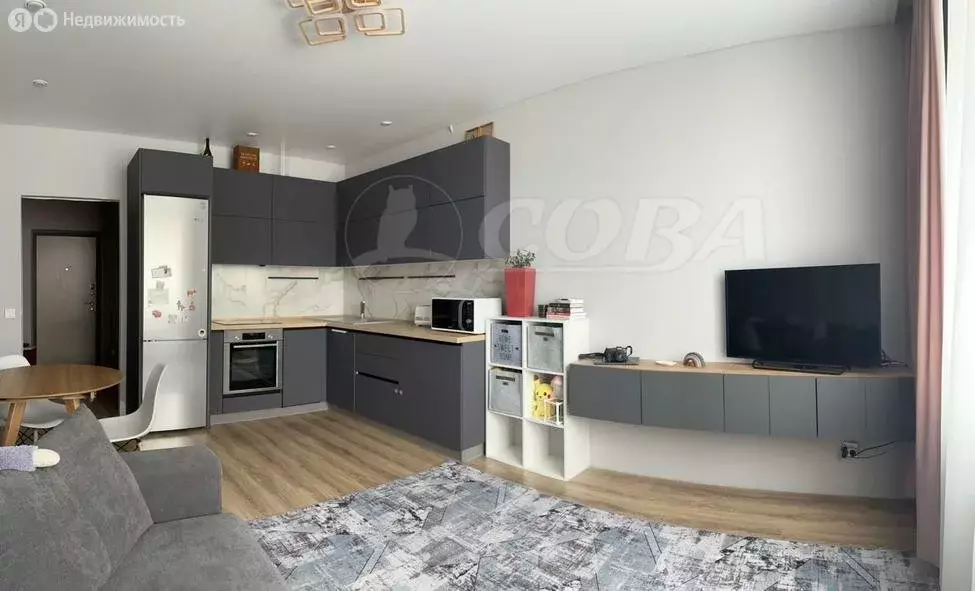 1-комнатная квартира: Тюмень, улица Фармана Салманова, 12 (46.2 м) - Фото 1