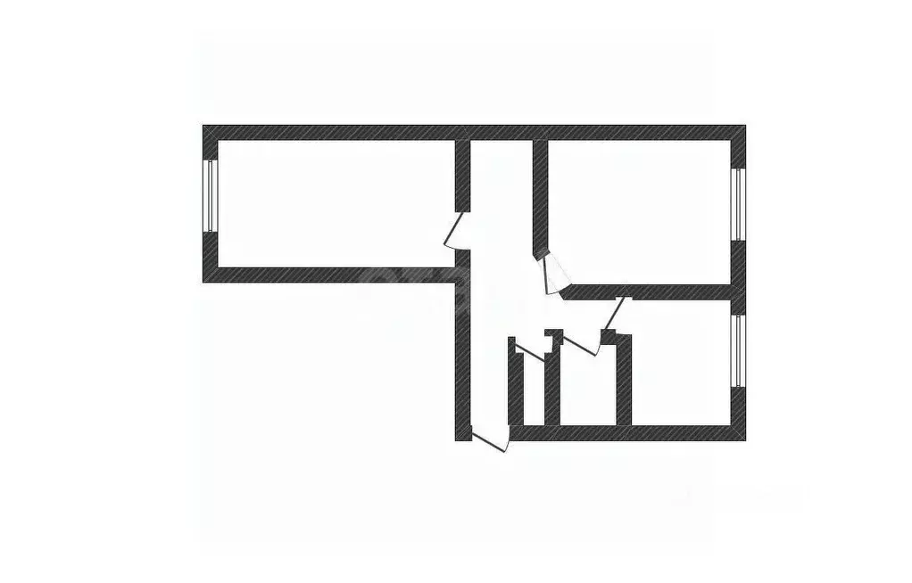 2-к кв. Белгородская область, Валуйки ул. Максима Горького, 98Б (45.0 ... - Фото 2