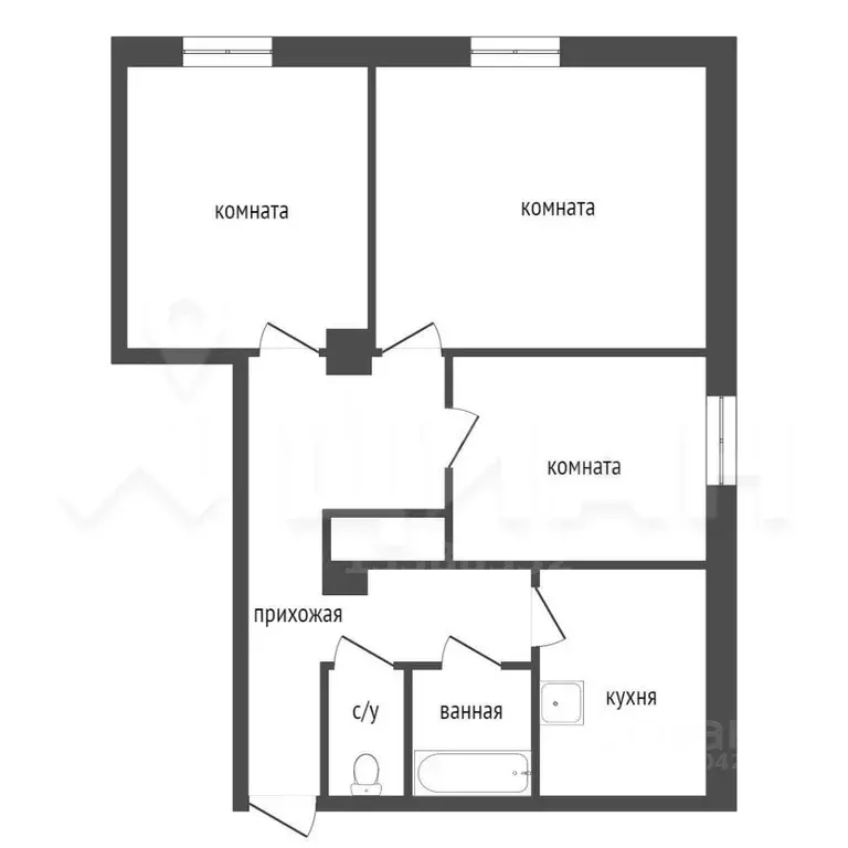 3-к кв. Московская область, Химки просп. Мира, 14А (65.0 м) - Фото 2