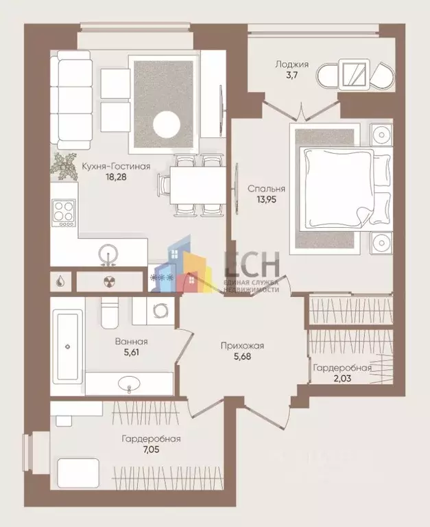 Свободной планировки кв. Тульская область, Тула ул. Болдина, 101 ... - Фото 2