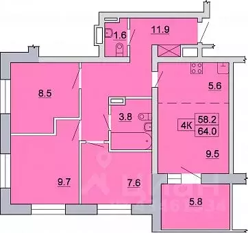 4-к кв. Иркутская область, Иркутск Ново-Ленино мкр, Территория 1-й ... - Фото 0