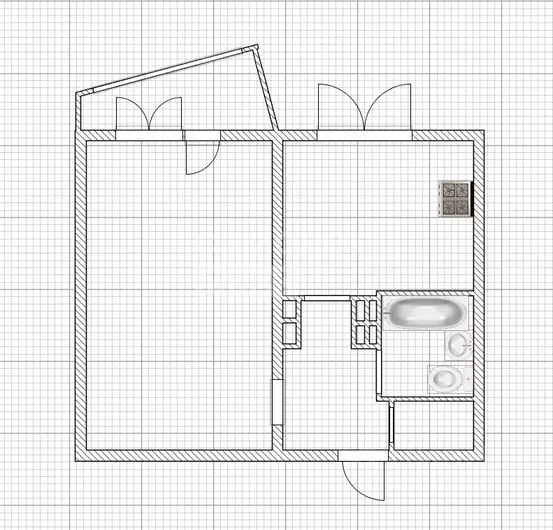 1-к кв. Брянская область, Брянск ул. 22-го съезда КПСС, 45 (36.8 м) - Фото 2