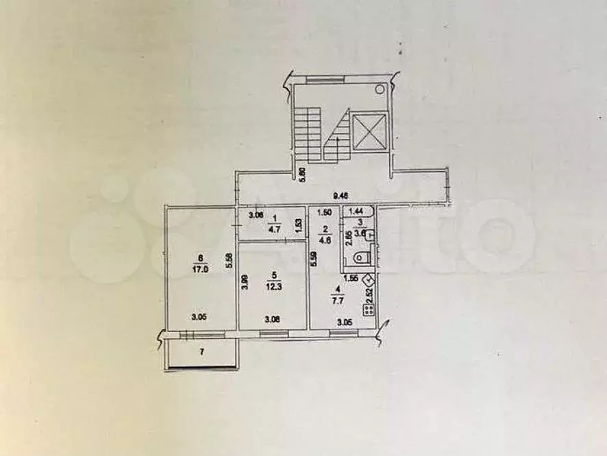 2-к. квартира, 51,6 м, 5/10 эт. - Фото 0