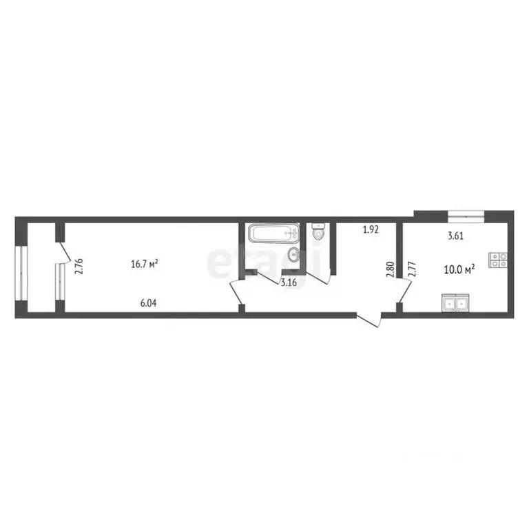 1-к кв. Ханты-Мансийский АО, Сургут ул. Крылова, 47 (40.0 м) - Фото 1