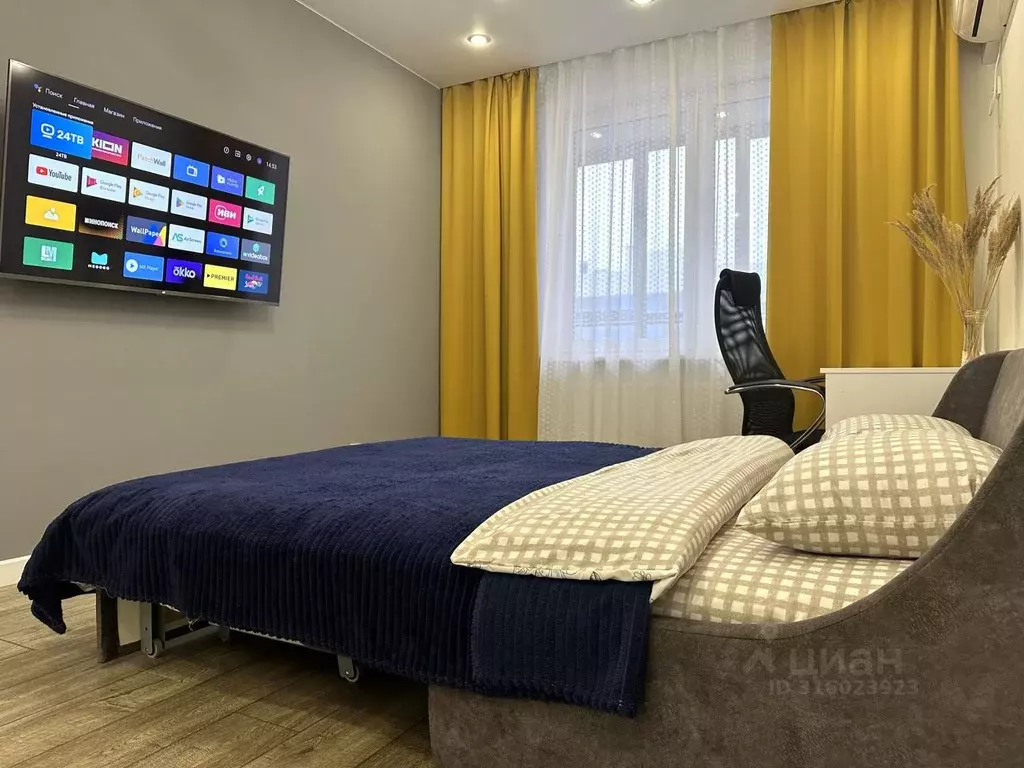 1-к кв. Татарстан, Казань ул. Родины, 24Б (45.0 м) - Фото 1