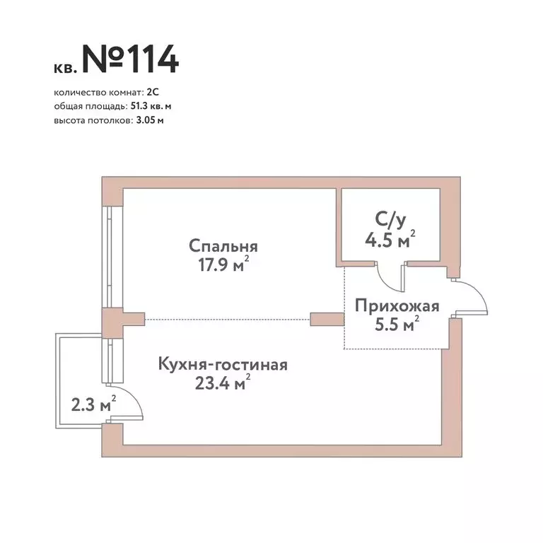 2-комнатная квартира: Новосибирск, жилой комплекс Флора и Фауна (51.3 ... - Фото 0