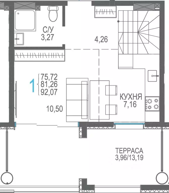 Студия Крым, Сакский район, Лесновское с/пос, с. Прибрежное Розовое ... - Фото 1