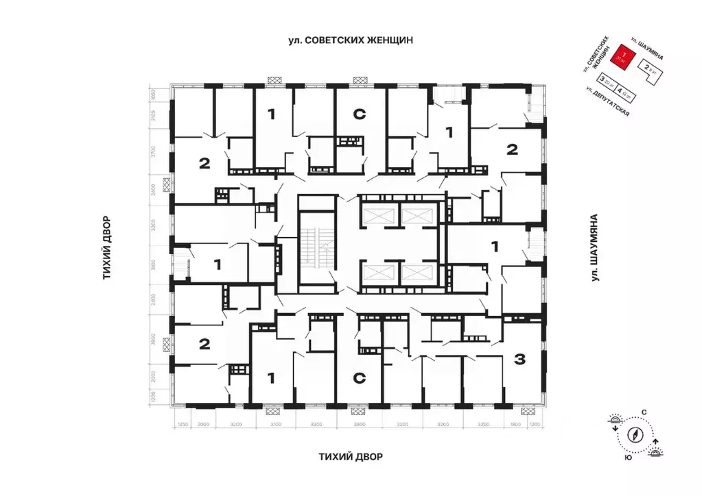 2-к кв. Свердловская область, Екатеринбург ул. Шаумяна, 11 (54.54 м) - Фото 2