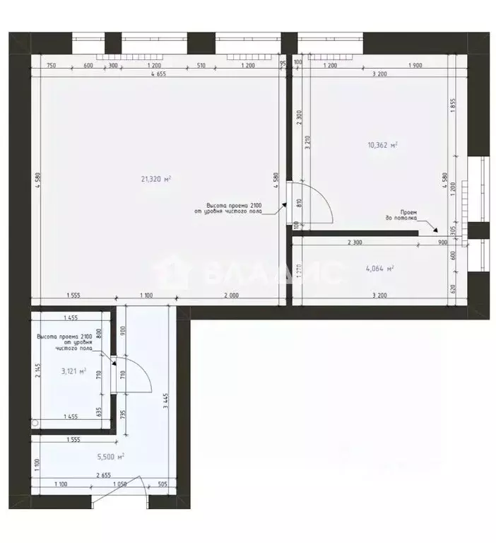2-к кв. Москва Новоостаповская ул., 16к1 (45.0 м) - Фото 2