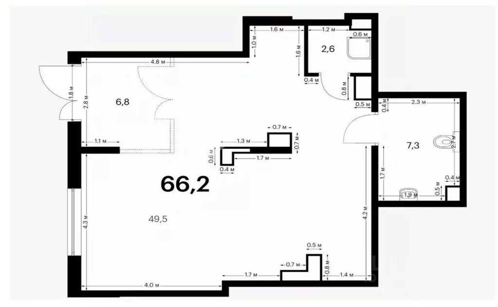 Помещение свободного назначения в Московская область, Красногорск ... - Фото 2