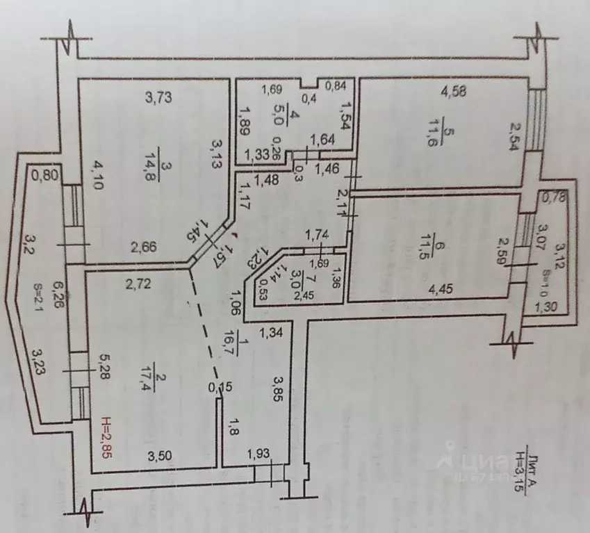 3-к кв. Краснодарский край, Анапа Алексеевка мкр, ул. Таежная, 51 ... - Фото 2