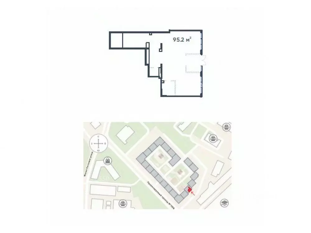 Торговая площадь в Москва Малая Почтовая ул., 12 (95 м) - Фото 1