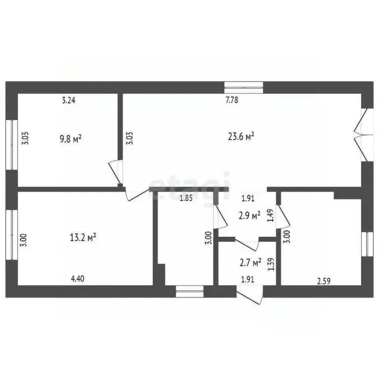 Дом в Ростовская область, Аксайский район, Большелогское с/пос, пос. ... - Фото 0