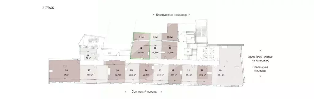 Помещение свободного назначения в Москва ул. Солянка, 2/6 (34 м) - Фото 2
